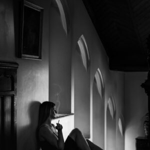 16x12 Open Edition Print "You Learn a lot about yourself sitting alone in a room"